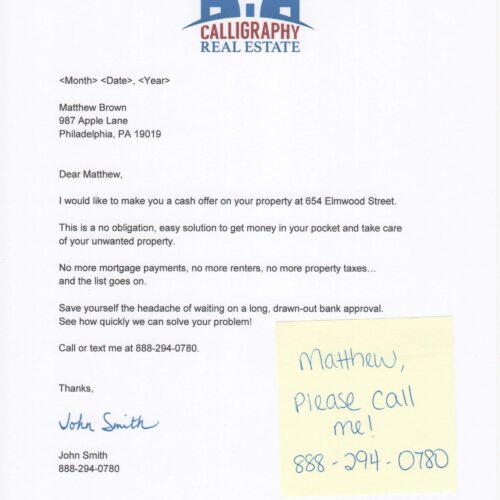 Solve Your Problem Investor Signature Letter