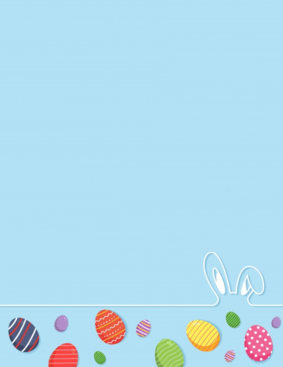 Easter Bunny Ears Stationery