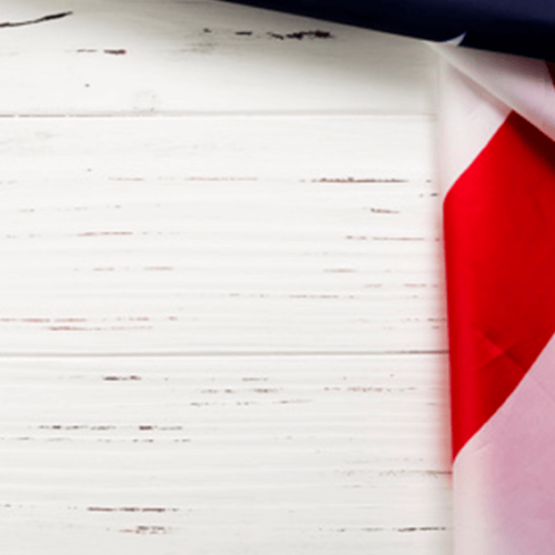 Fourth of July Flag Stationery