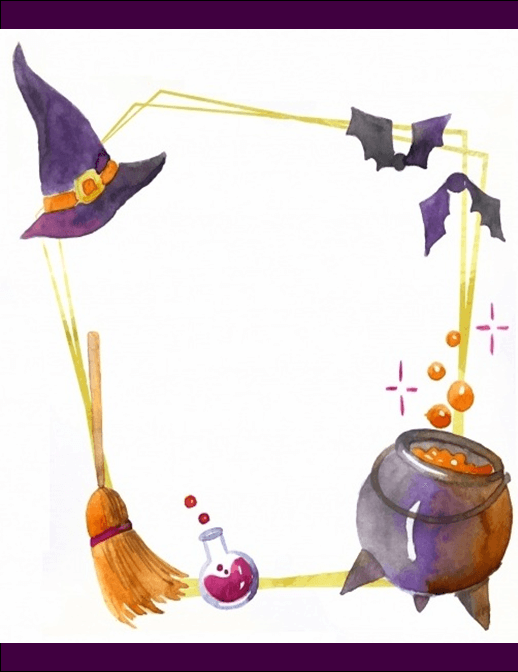 Halloween Witch Hat Stationery