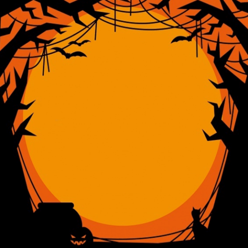 Halloween Forest Silhouette Stationery