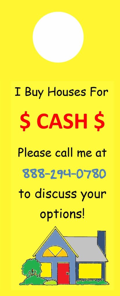 I Buy $CASH$ Door Hangers