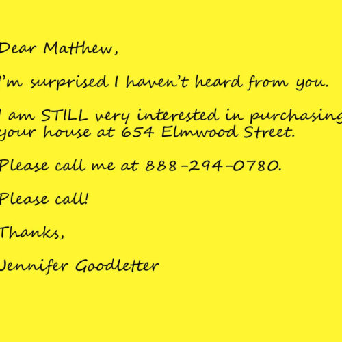 Investor Follow-Up Surprised Postcard