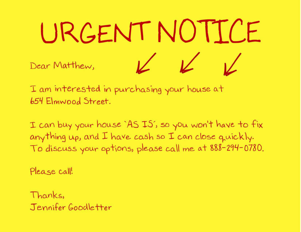 Investor Urgent Notice Postcard