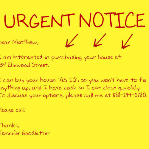 Investor Urgent Notice Postcard