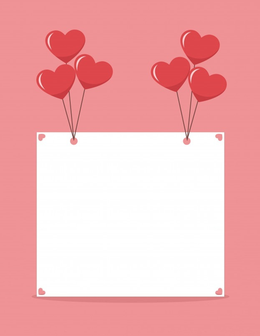 Valentine’s Day Red Heart Stationery