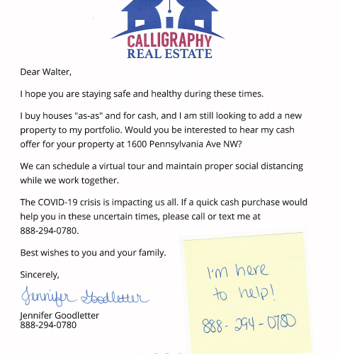 COVID-19 Investor Signature Letter