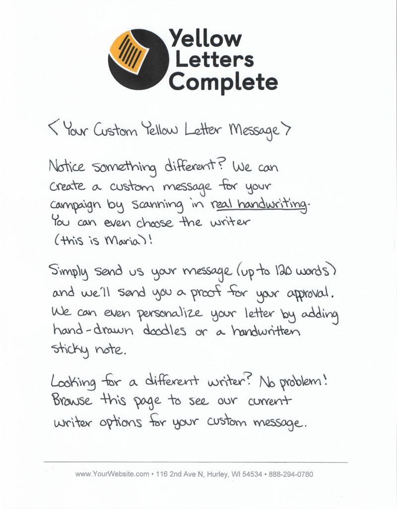 Sample Letter To Distressed Homeowners from www.yellowletterscomplete.com