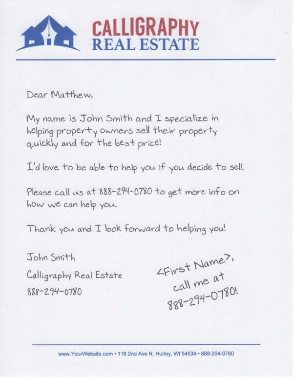 Multitouch Campaign for Real Estate Agents - 6 Touches