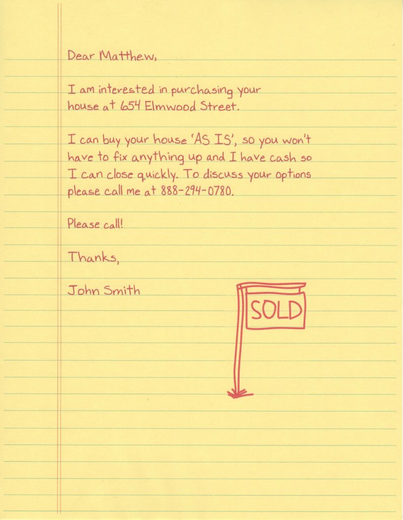 Investor – Cash Buyer – Sold Sign Doodle