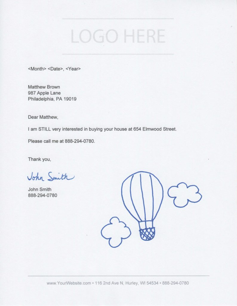 Investor – Follow-Up Still Interested – Hot Air Balloon Doodle