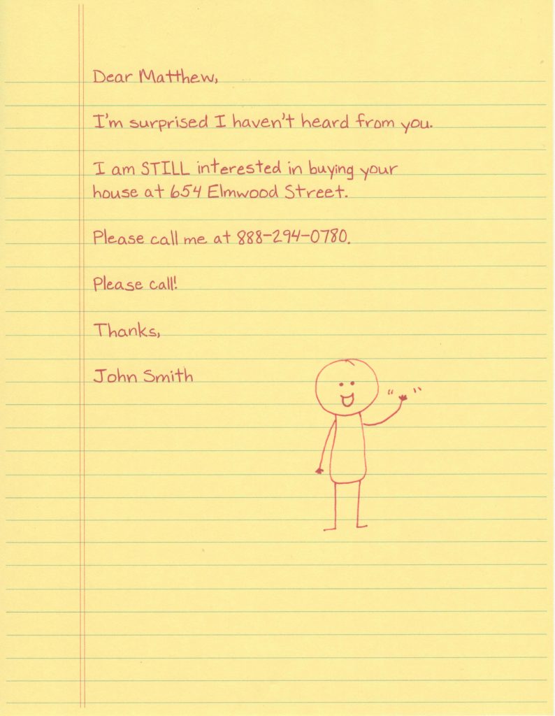 Investor – Follow-Up Surprised – Waving Man Doodle