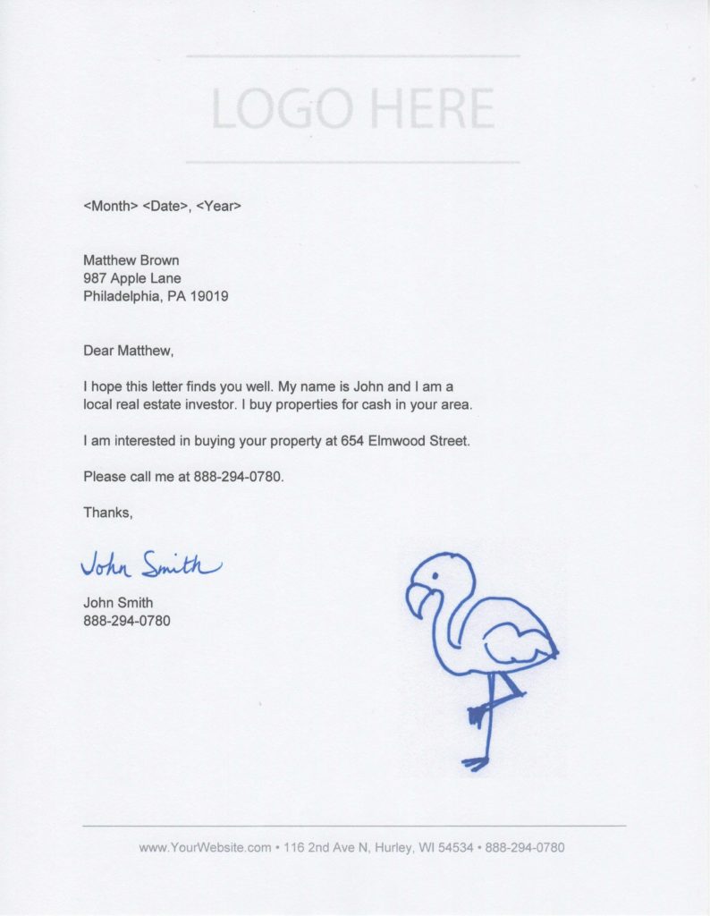 Investor – I Buy In Your Area – Flamingo Doodle