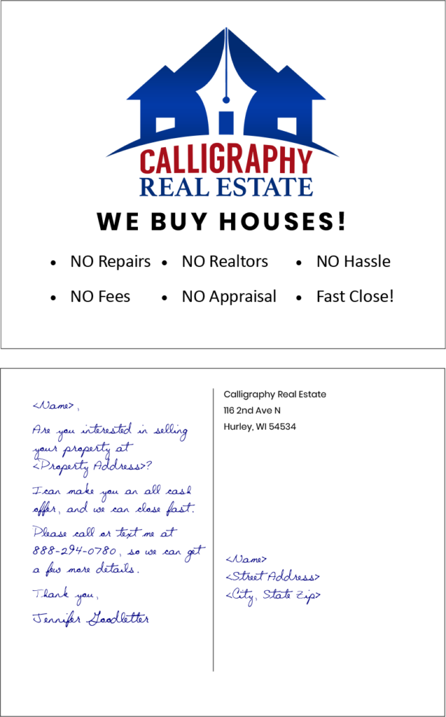 Branded True Ink Postcard
