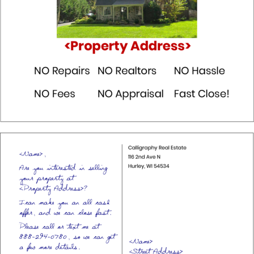 N8RealEstate Street View True Ink Postcard