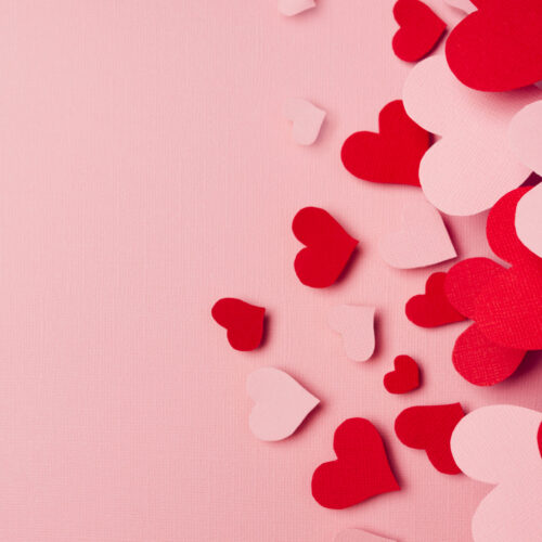 Valentine's Day Hearts Greeting Card