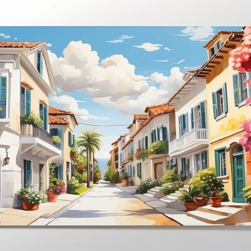 Downtown Boca Raton Florida Greeting Card