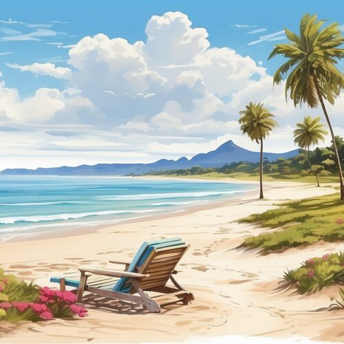 Florida Beach Holiday Vacation Card
