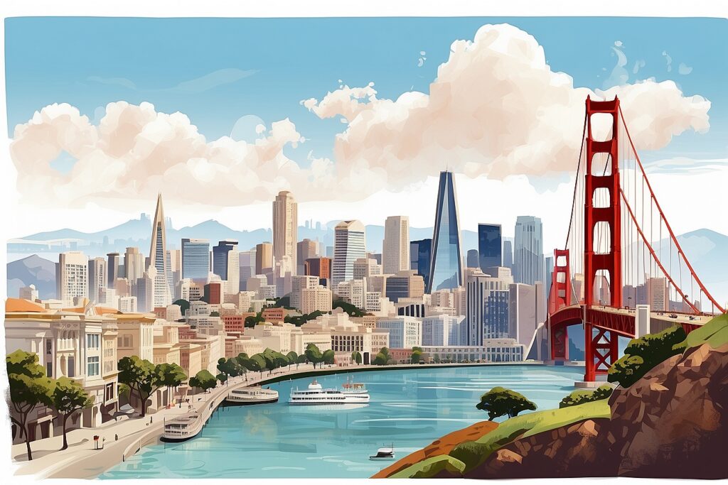 San Francisco Happy Holidays Card