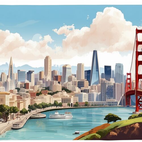 San Francisco Happy Holidays Card