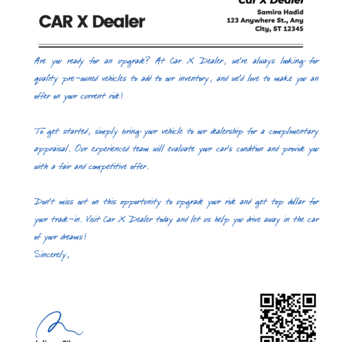 YLC True Ink Car Letterhead