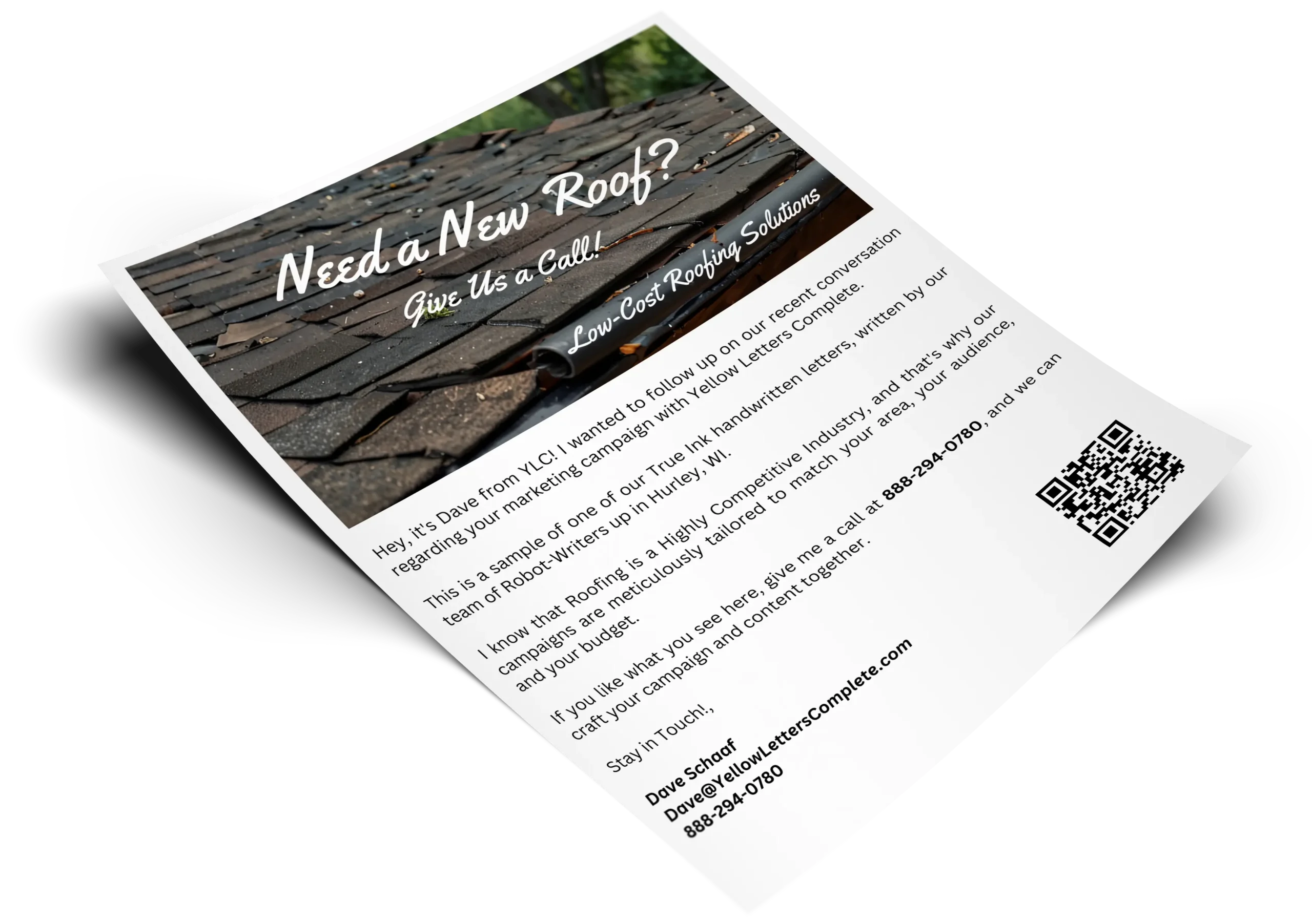 Personalized Handwritten Letters for Roofing Leads