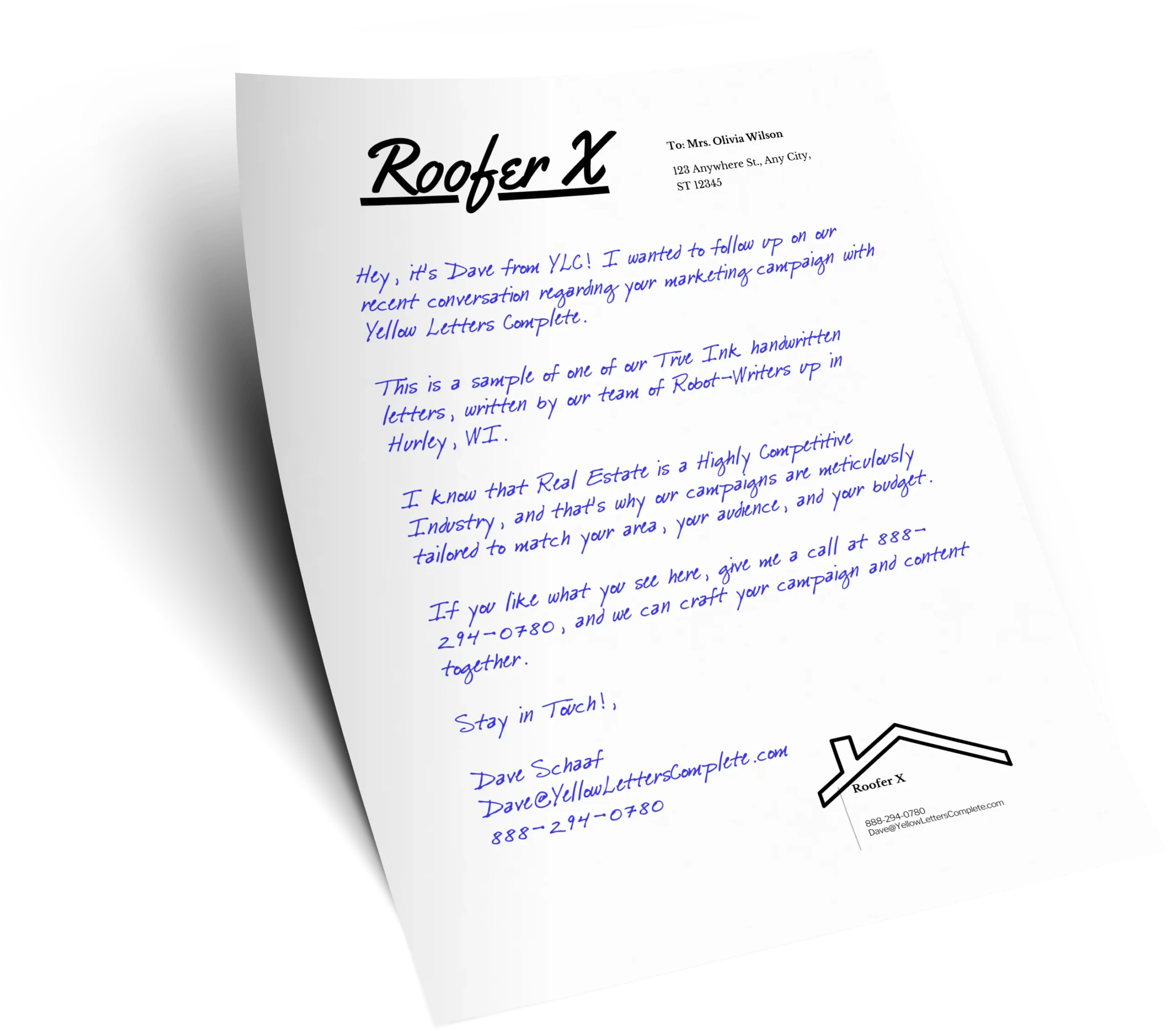 Eye-catching Robot-Written Mailers