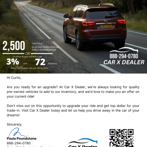 Red SUV Dealer Letterhead